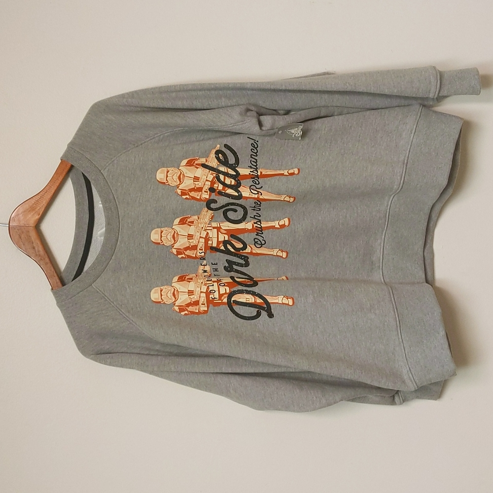 Disney Star Wars: Rise  of Skywalker Women's Crew Neck Sweatshirt Sz XL, Gray